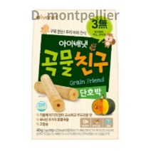 아이배냇 유아용 곡물친구 과자 단호박 5g x 8p, 8 혼합곡물 (국내산) 단호박맛, 40g, 150개