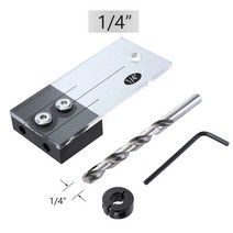 Wood Boring Machinery 목재 보링 기계 맞춤 핀 지그 아크릴 경화 강철 포켓 홀 지그 14 인치 드릴 가이드 로케이터