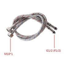 고압고무호스 주방 온수 및 냉수 수도꼭지 세면대 화장실 입구 욕실 고압 호스, Hoses X2, 80 cm Hoses X2, 1.Hoses X2 - 80 cm Hoses X2