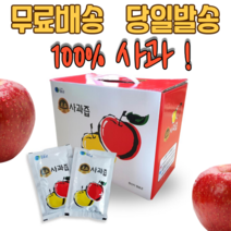 건강한 신선한 과일즙 사과엑기스 청송 어린이 아기 임산부 간식 맛난 꿀 사과즙 50포 100포, 110ml, 1개