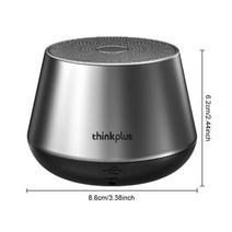 레노버 씽크플러스 K3 프로 무선 스피커 블루투스 호환 5.0 스테레오 음악 플레이어 Micr HD 통화 사운, 01 Black