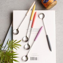 캠핑용 커피젓기 긴컵용 샤틴 롱티스푼 집들이선물, 1개, 비타민