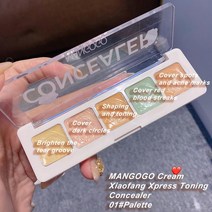 컨실러 5 In 1 컨실러 크림 프로페셔널 스팟 페이스 여드름 마크 다크 서클 메이크업 리퀴드 파운데이션 코스메틱, [01] 01