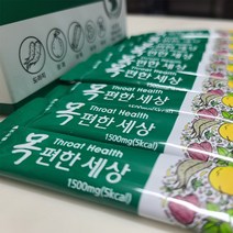 환절기 폐에 좋은 기관지 호흡기면역력 가래 천식 목건강영양제 목잠김 목에 가래낀 느낌 목이 간지럽고 기침 목편한세상 1500mg 30포 수량선택 그다이마잇, 1500ml X 30포(36g) 6박스