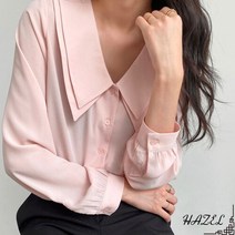 빅넥 이중카라 블라우스_F0200