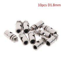 SERVO 10Pcs RC 비행기 보트 푸시로드 링키지 스토퍼 서보 커넥터 조정 가능한 직경 헬리콥터 2.1mm / 1.8m, 2M