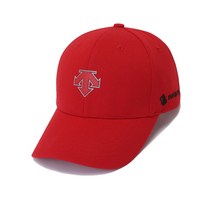 데상트 공용 스위스스키팀 디자인 듀얼리스 로고 포인트 볼캡 SN323SCP90 RED