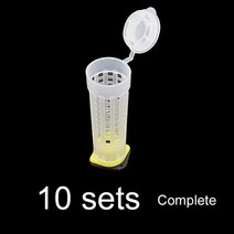 양봉자재 10 개몫 꿀벌 도구 양봉 도구 퀸 킹 케이지 액세서리 다산 킹 페데스탈 가드 longwall 쉴드 퀸 케이지 커버, 10세트 완료