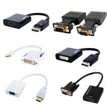 HDMI 젠더 VGA RGB TO HDMI 변환 DP DVI USB C타입 맥북 노트북 컨버터, AP-DPVGA