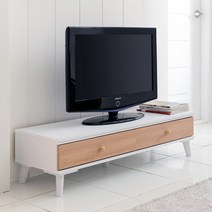 브라운우드 레그 거실장, 1200 레그 장식장-오크