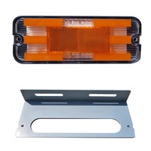화물차표시등 커넥터형 탑차 윙바디 24V led 후면표시등 옆면표시등 차폭등 측면등 사이드등 끝단등 미등 배광인증, 표시등커넥터형황색+브라켓