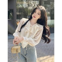 (린이네 점빵) 쉬폰프릴 블라우스