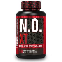 N.O. XT 근육 성장 펌프 혈관 및 에너지를위한 니트로 시진 L 아르기닌 시트룰린이 함유 된 산화 질소 보충제 - 엑스트라 스트렝스 프리 운동 부스터 머슬 빌더 180 채소, 180 카운트(1팩)