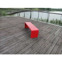 철제의자 마당벤치 정원벤치 공원벤치 의자 야외 벤치, 180 cm 40 cm 45 cm 레드
