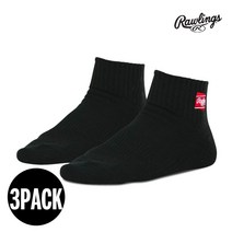 롤링스 베이스볼 발목 양말 AAS9S06-B 3켤레, 270~300cm