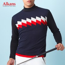알칸스 남자 골프니트티 긴팔 가디건 스판 골프웨어_FW041