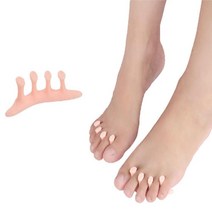 발가락분리패드2p 발가락고정밴드 발가락고정기 발가락벌리개 발가락고정 발가락링 발가락보호대 발가락링, 화이트