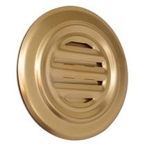 CRL 밝은 양극산화 마감 알루미늄 노 드래프트 스피크스루 110909, Brite Gold Anodized