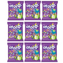 크라운 마이쮸 대용량 포도+사과 284g, 9개