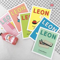 SBL 책 잡지 LEON 인테리어 카드 감성 촬영 소품 양면 레옹, 05 레옹카드-에이드