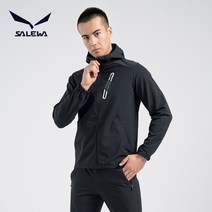 캐주얼재킷스포츠웨어 SALEWA 샤라웨어 후드 티셔츠 남성 가을 바람막이 방수 야외 캐주얼운동복 2422452136