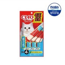 이나바 챠오 츄루스틱 헤어볼케어 참치 [TSC-126] 고양이 간식 60g, 6개