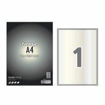 폼텍라벨 폼텍 잉크젯 투명 라벨 IC 3130 5매 1칸 A4 210x297mm, 색상:[색상]본상품