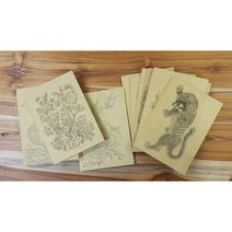 문화가게 민화체험 한지액자만들기3(230x320) DIY 반제품, 8번 모란도3