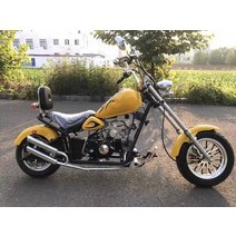 PARA 미니바이크 소형 빈티지 110cc 할리, 옐로우 125cc
