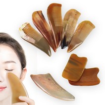 (한정세일)물소뿔 괄사 지압 림프 바디 얼굴 경락마사지 도구, TBA90 괄사(B타입)