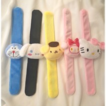 캐릭터(도라에몽 키티 마이멜로디 시나모롤 폼폼푸린) 봉제 인형 팔찌, 폼폼푸린