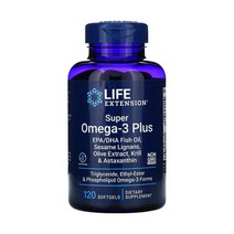 라이프익스텐션 Life Extension 오메가3 피쉬 크릴오일 아스타잔틴함유 120정