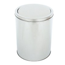 MDF4163 코스모스 스텐 스윙휴지통 14L 휴지통/쓰레기통/분리수거함/스틸휴지통, 선택1:본상품선택