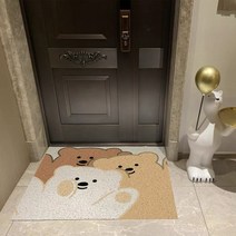 곰돌이러그 물빨래러그 현관 북유럽 물세탁 귀여운 매트