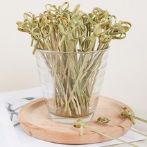 청대나무 리본 과일꼬지 100p (과일꽂이 샌드위치꼬지 수제버거꼬지 과일포크 디저트 산적꽂이, L.15cm, 1개(100P), 15cm