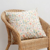 반마 유와 코튼린넨원단 하이디 빈티지스탬프 베이지, 1