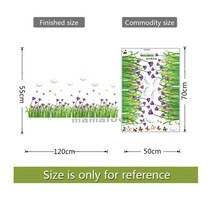 MAMALOOK 녹색 잔디 나비 꽃 스커트 벽 스티커 거실 침실 욕실 비닐 데칼 아트 DIY 홈 인테리어, [04] 04
