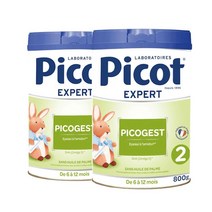 Picot 피콧 프랑스 엑스퍼트 피코제스트 베이비 스텝2 6개월-12개월 분유 800g 2팩