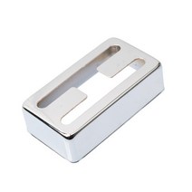 1pcs 일렉트릭 기타 픽업 커버 금속 구리-니켈 합금 험버커, [04] H silver