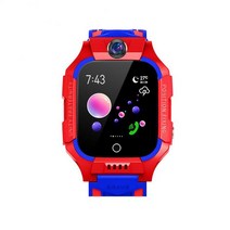 Aubess Q19 아이 스마트워치 SOS 카메라 Smartwatch 전화 음성 게임 손전등 알람 시계 원격 모니터 2 그램, 06 red Deep WP