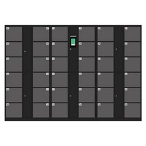 철제 사물함 목욕탕 사우나 헬스장락커 캐비넷 신발장, 다크 퍼플 36 문 Wechat 스캔 코드