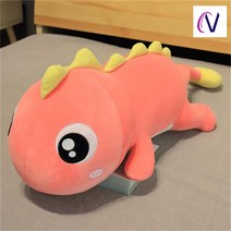 대형모찌인형 바디필로우 공룡인형 대형쿠션 선물 애착/수면인형 몰랑이인형, 핑크 옐로우_160cm