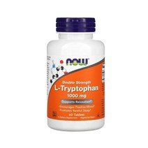 나우푸드 L- 트립토판 더블 강화 1000 mg 60개입 타블렛, 1