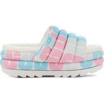 호주정품 UGG WOMENS MAXI SLIDE PRIDE 어그 여성용 맥시 슬라이드 프라이드 로고