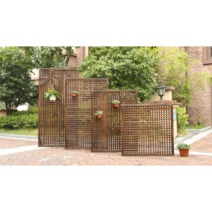 가림막 휀스 울타리 격자 무늬 파티션 옥상 나무 식당, 90x180cm