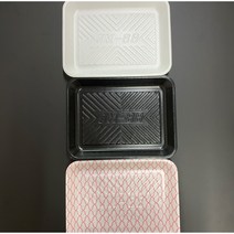 PSP 트레이 88호 200EA 소량판매 PSP용기 (정육접시 반찬포장 떡포장 일회용 접시), 검정