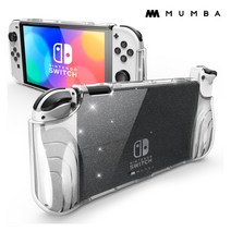 Mumba 닌텐도 스위치 OLED 케이스 콘솔 및 조이콘 호환 보호커버 2021, Glitter