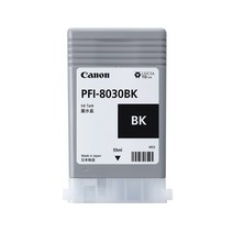 PFI-8030BK 캐논 플로터 정품 잉크 55ml TA-5200 TA-5300 검정 블랙 검은색 잉크, 1개