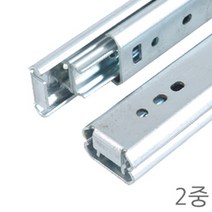 명가철물 이중레일 27폭 서랍 가구 고하중레일 슬라이딩 볼레일 광폭, 이중레일27폭 150mm