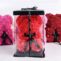 장미 곰돌이꽃 여친 남친 생일 프로포즈 졸업 꽃다발 선물, 오렌지